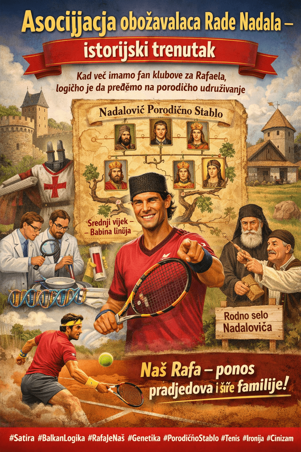 Asocijacija obožavalaca Rade Nadala – istorijski trenutak